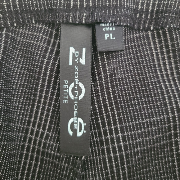 Zoe + Phoebe Dress Crop Pants Women Petite Large Pull On Plaid Stretch Career - Picture 6 of 10